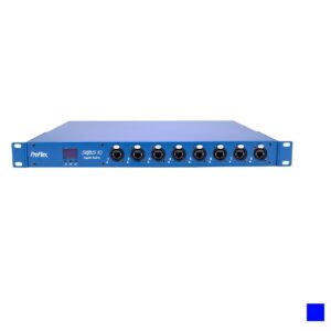 Proplex Simple GBS 10-port SWITCH etherCON, 19", 1U, blue