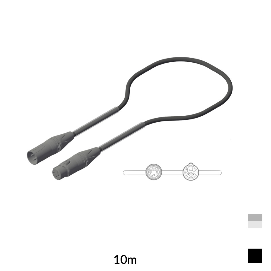 Proplex Câble DMX 110 Ohm XLR3, PC222P 2x0.34mm2, 10m, noir
Prix indicatif. Veuillez demander une offre.