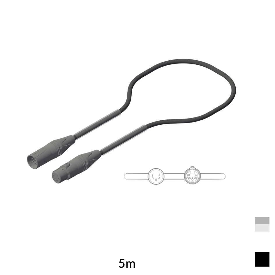 Proplex DMX-cable 110 Ohm XLR5, PC224P 4x0.34mm2, 5m, black
Target price. Please request a quote.