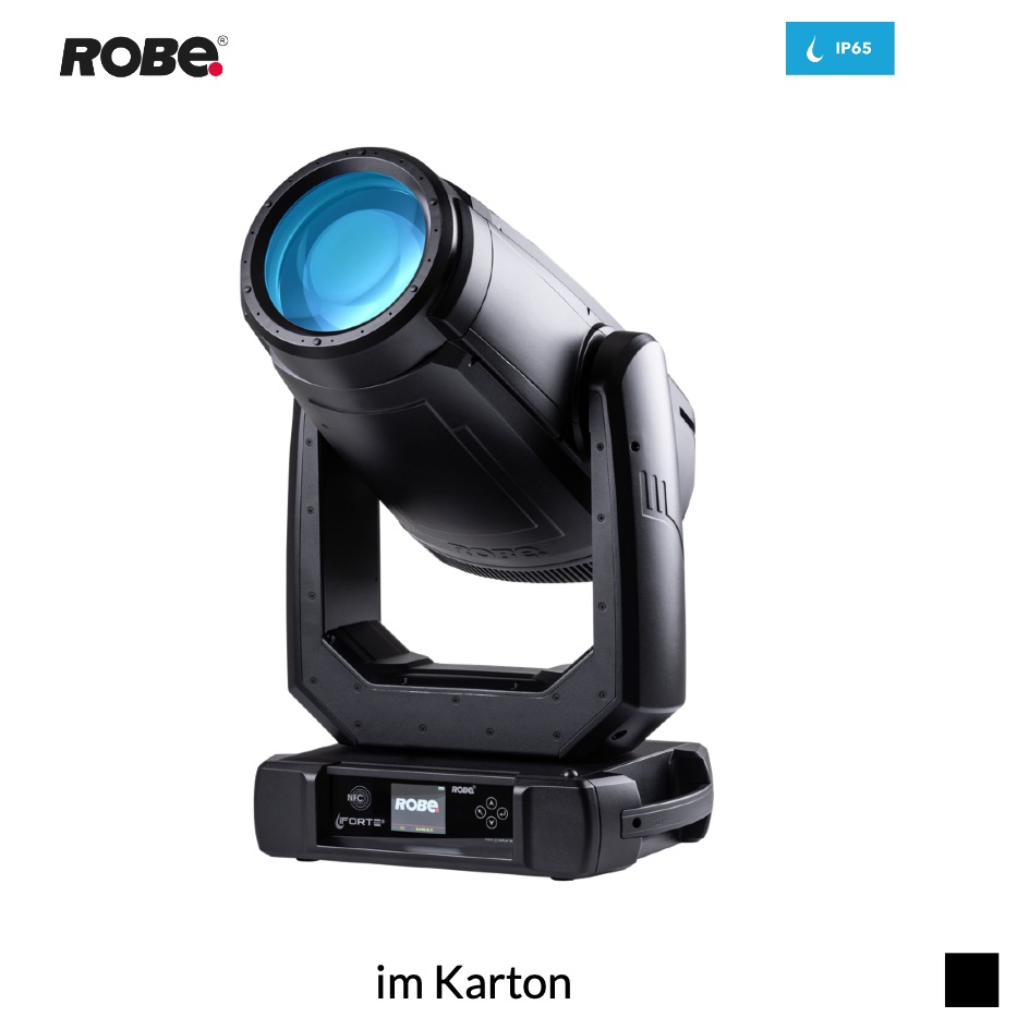 Robe Robin iFORTE CRMX™ EP, 6700K im Karton, schwarz