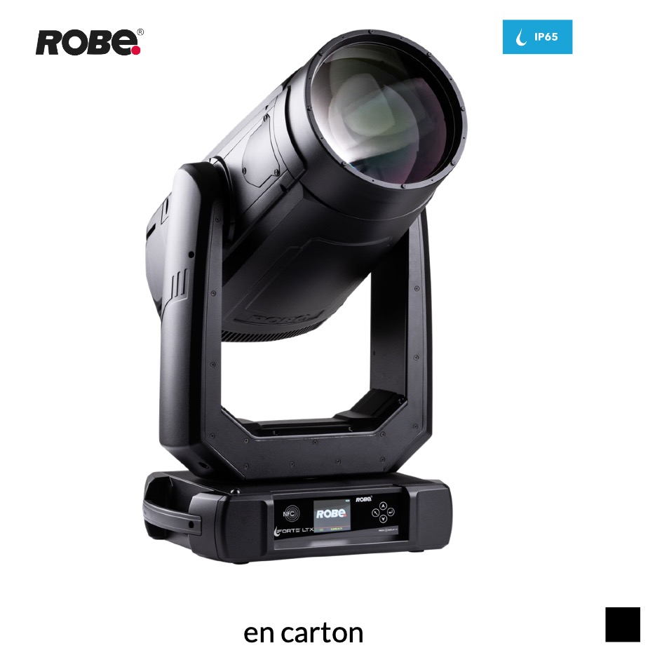 Robe Robin iFORTE LTX WB CRMX™ EP, 6700K en carton, noir