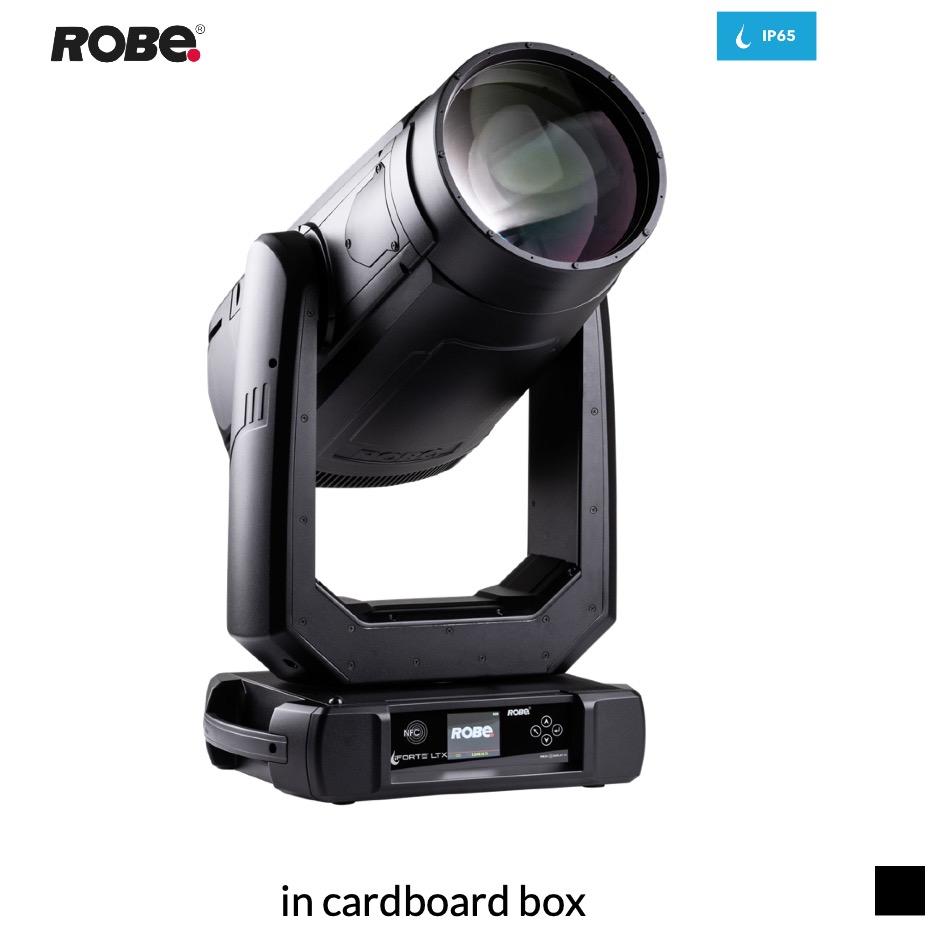 Robe Robin iFORTE LTX WB CRMX™ EP, 6700K in cardboard box, black