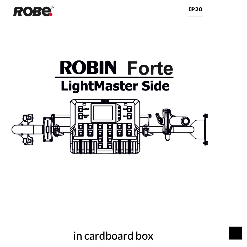 Robe Robin FORTE LightMaster Side Kit SET in cardboard box, black