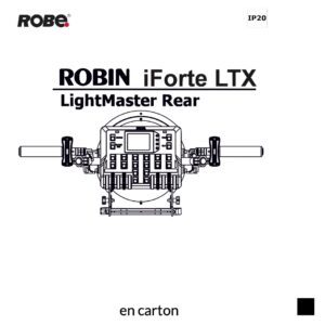 Robe Robin iFORTE LTX LightMaster REAR Kit Set en carton, noir