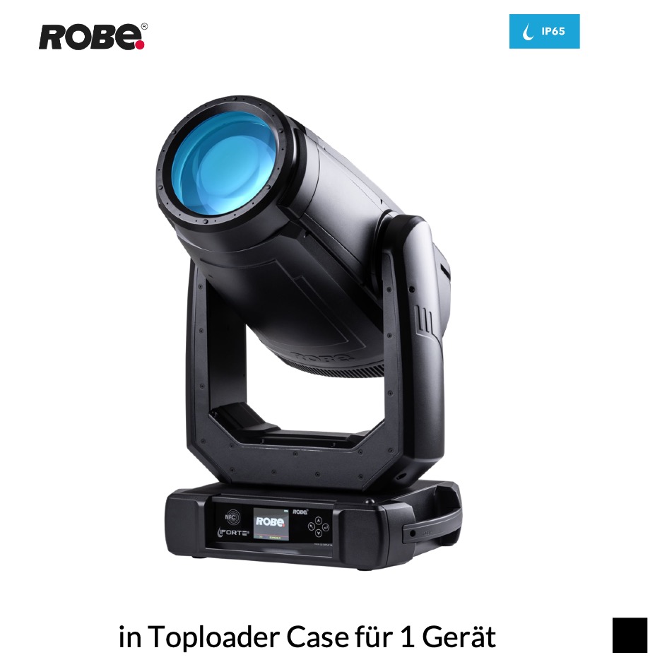 Robe Robin iFORTE POI HCF CRMX™ EP, 6700K in Toploader Case für 1 Gerät, schwarz