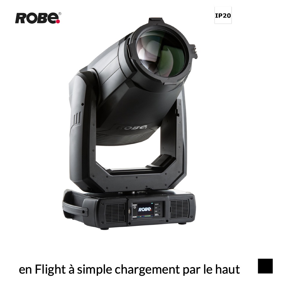 Robe Robin T2 Profile EP, RGBAL, 2700K-8000K en Flight à simple chargement par le haut, noir