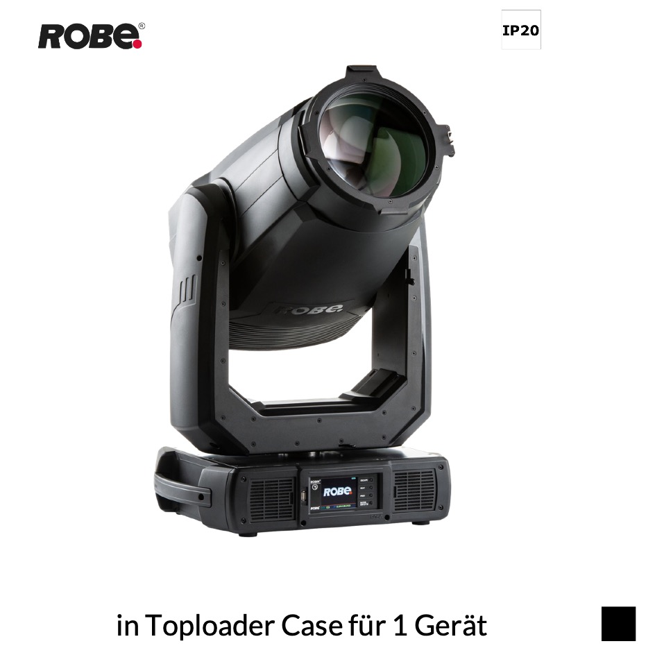 Robe Robin T2 Profile CRMX™ EP, RGBAL, 2700K-8000K in Toploader Case für 1 Gerät, schwarz