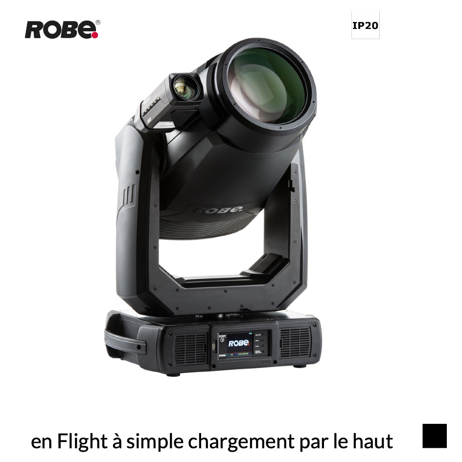 Robe Robin T2 Profile FS EP, RGBAL, 2700K-8000K en Flight à simple chargement par le haut, noir