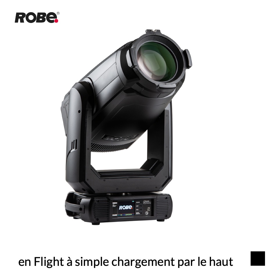 Robe Robin TX1 PosiProfile, RGBAL, 3000K en Flight à simple chargement par le haut, noir