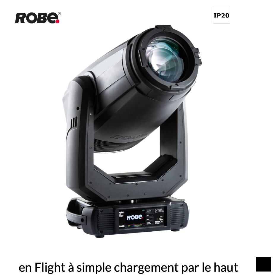 Robe Robin T1 Profile CRMX™, RGBAL, 2700K-7000K en Flight à simple chargement par le haut, noir
