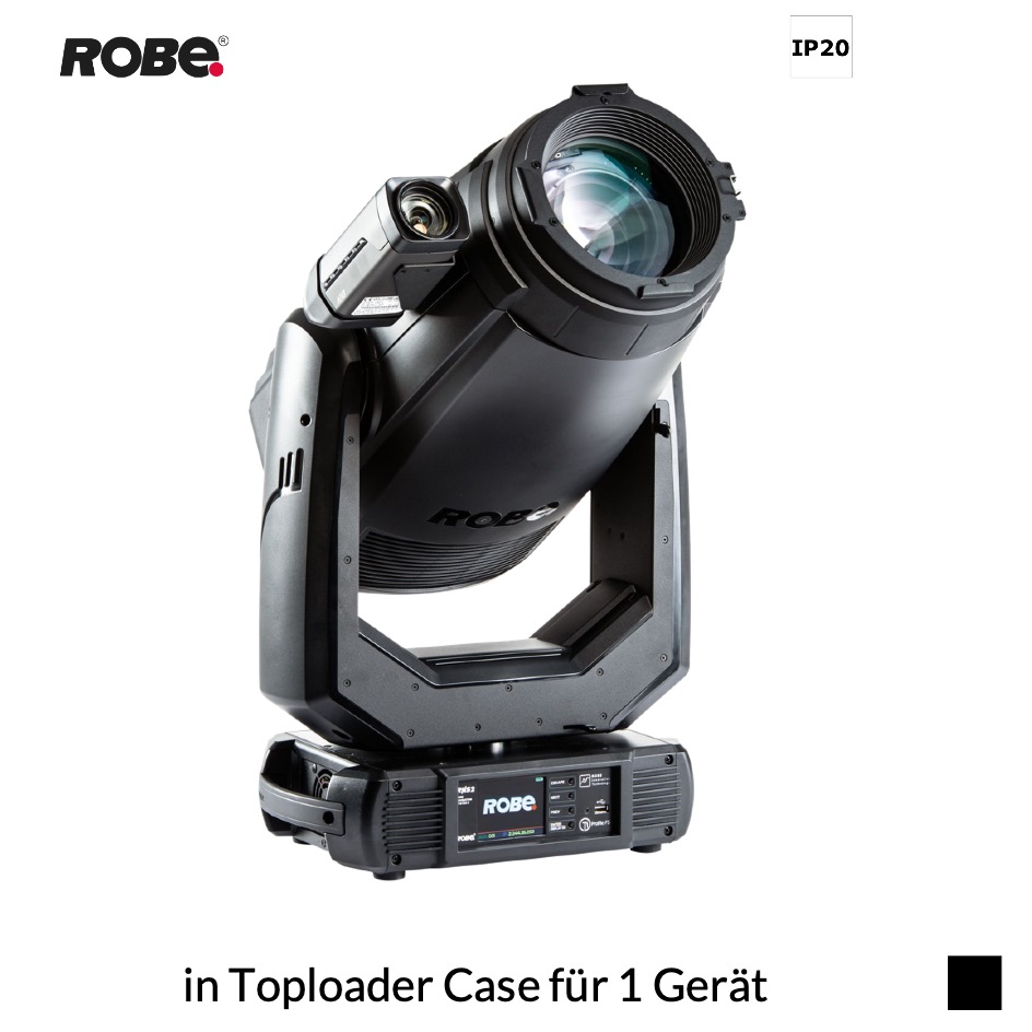 Robe Robin T1 Profile FS CRMX™, RGBAL, 2700K-8000K in Toploader Case für 1 Gerät, schwarz