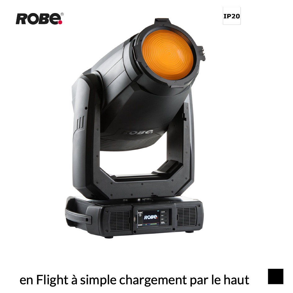Robe Robin T2 Fresnel EP, RGBAL, 2700K-8000K en Flight à simple chargement par le haut, noir