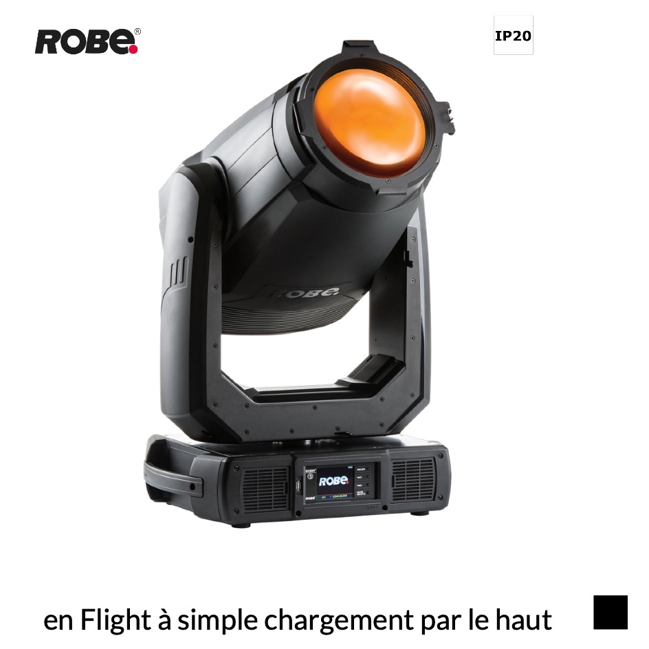 Robe Robin T2 PC EP, RGBAL, 2700K-8000K en Flight à simple chargement par le haut, noir