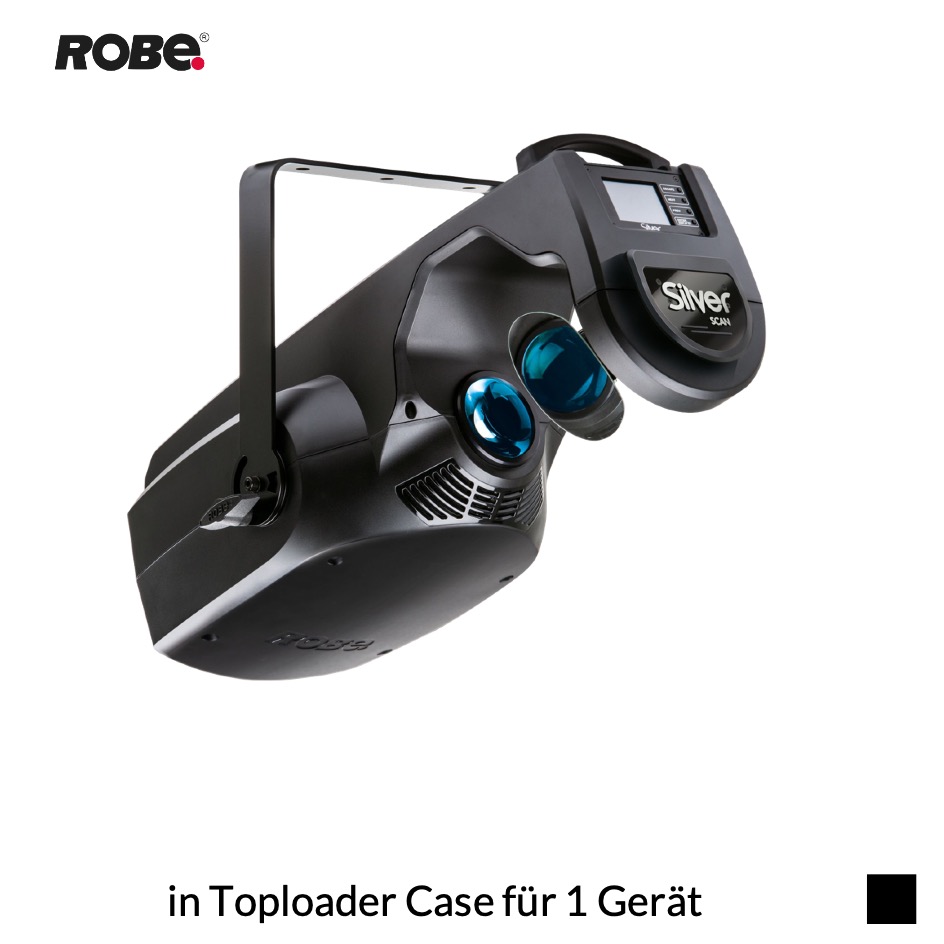 Robe SilverScan, 6500K in Toploader Case für 1 Gerät, schwarz