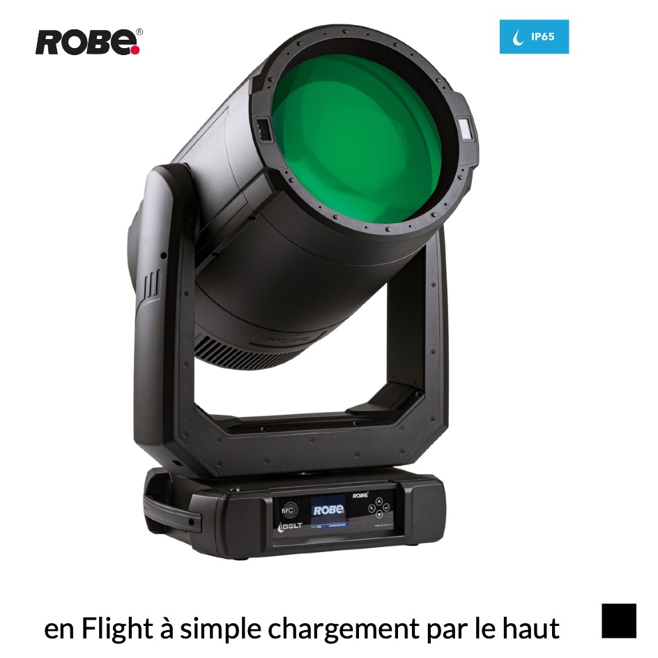 Robe Robin iBOLT CRMX™ EP, 10000K en Flight à simple chargement par le haut, noir