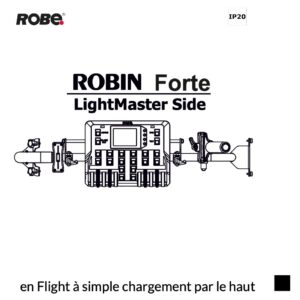 Robe Robin FORTE LightMaster Side Kit SET en Flight à simple chargement par le haut, noir