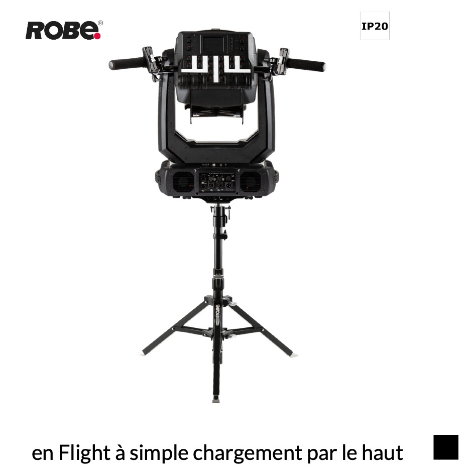 Robe Robin T2 LightMaster REAR Kit Set en Flight à simple chargement par le haut, noir