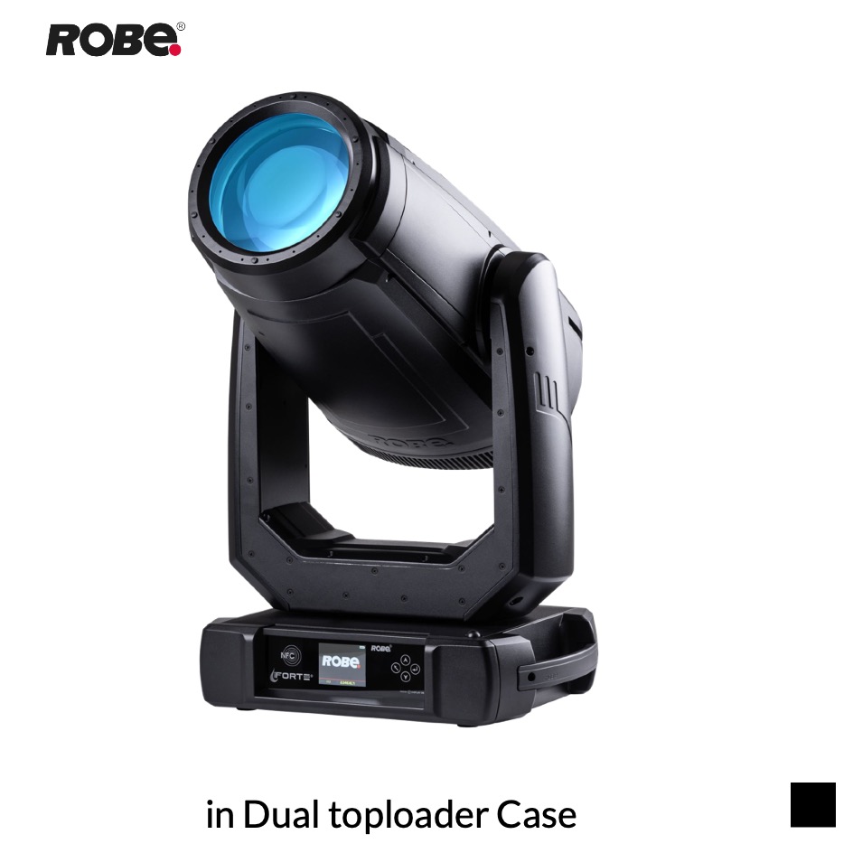 Robe Robin iFORTE POI CRMX™ EP, 6700K in Dual toploader Case, black