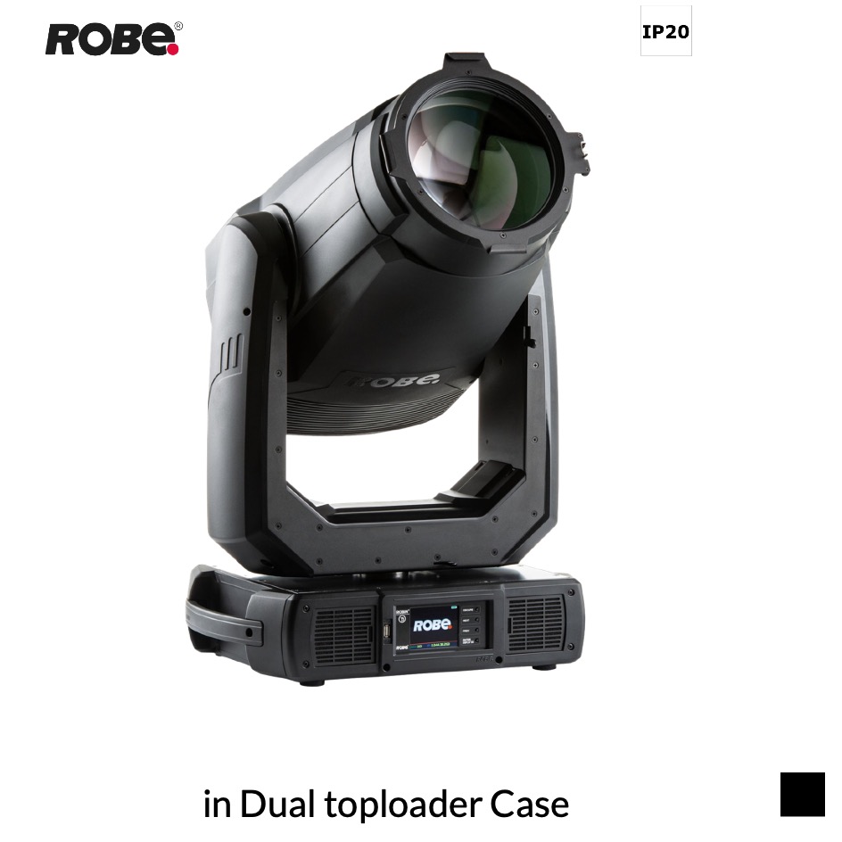 Robe Robin T2 Profile CRMX™ EP, RGBAL, 2700K-8000K in Dual toploader Case, black
