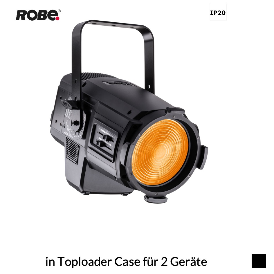Robe Robin T15 Fresnel 24-47, RGBAL, 2700K-8000K in Toploader Case für 2 Geräte, schwarz