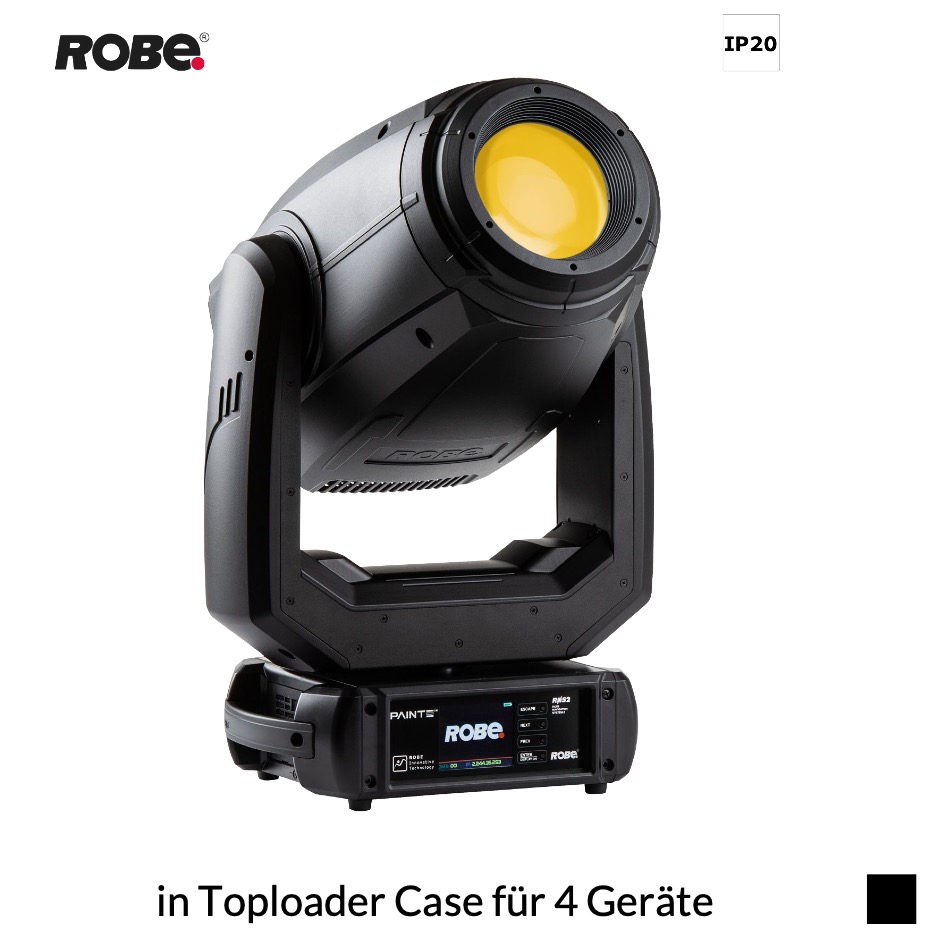 Robe Robin PAINTE, 6700K in Toploader Case für 4 Geräte, schwarz