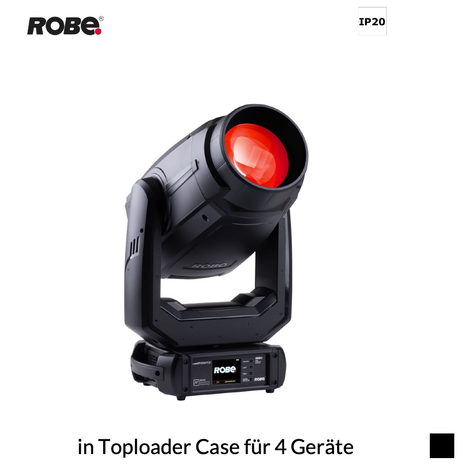 Robe ROBIN LedPOINTE CRMX™, 6700K in Toploader Case für 4 Geräte, schwarz