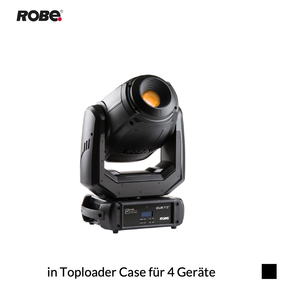 Robe Robin CUETE, 6700K in Toploader Case für 4 Geräte, schwarz