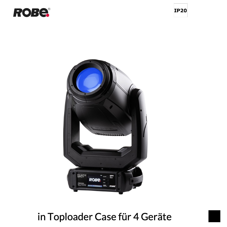 Robe Robin PAINTE SPOT, 6700K in Toploader Case für 4 Geräte, schwarz