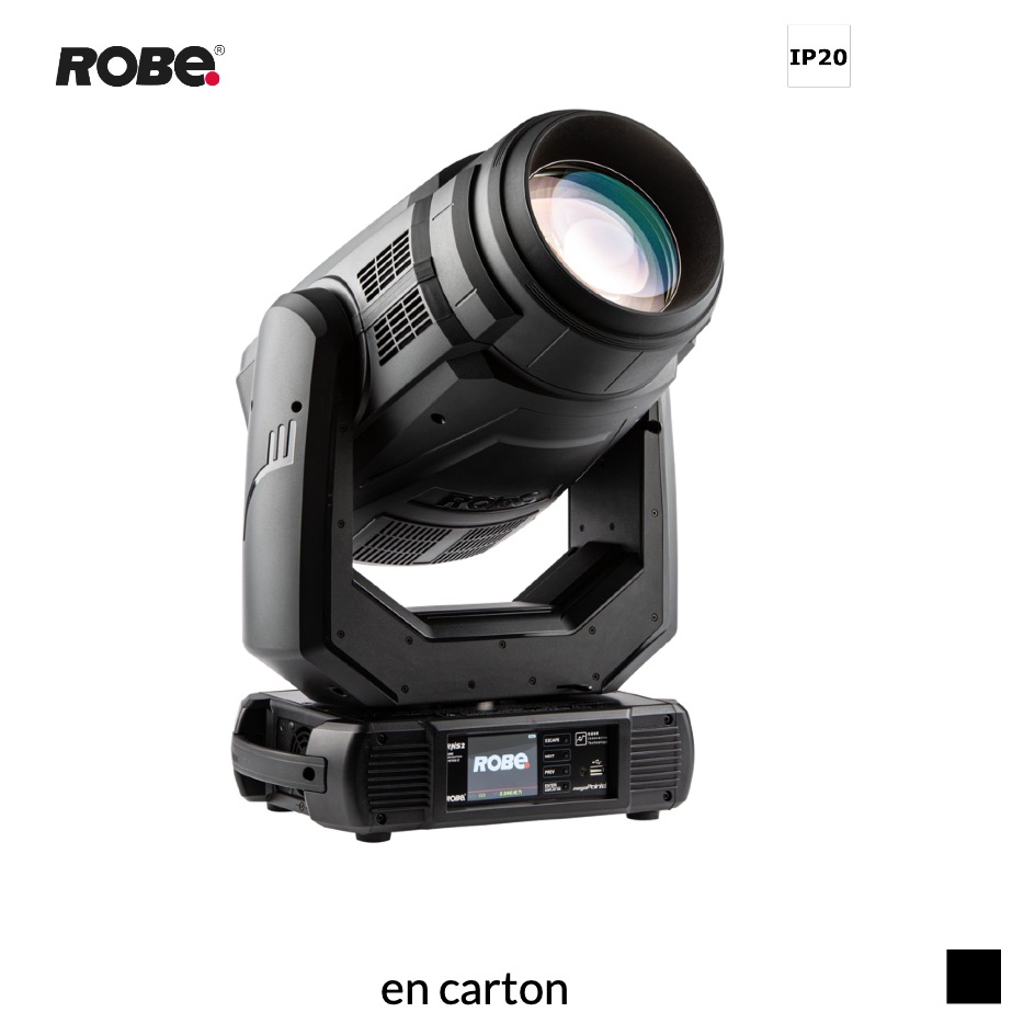 Robe Robin MegaPointe CRMX™, 6300K en carton, noir