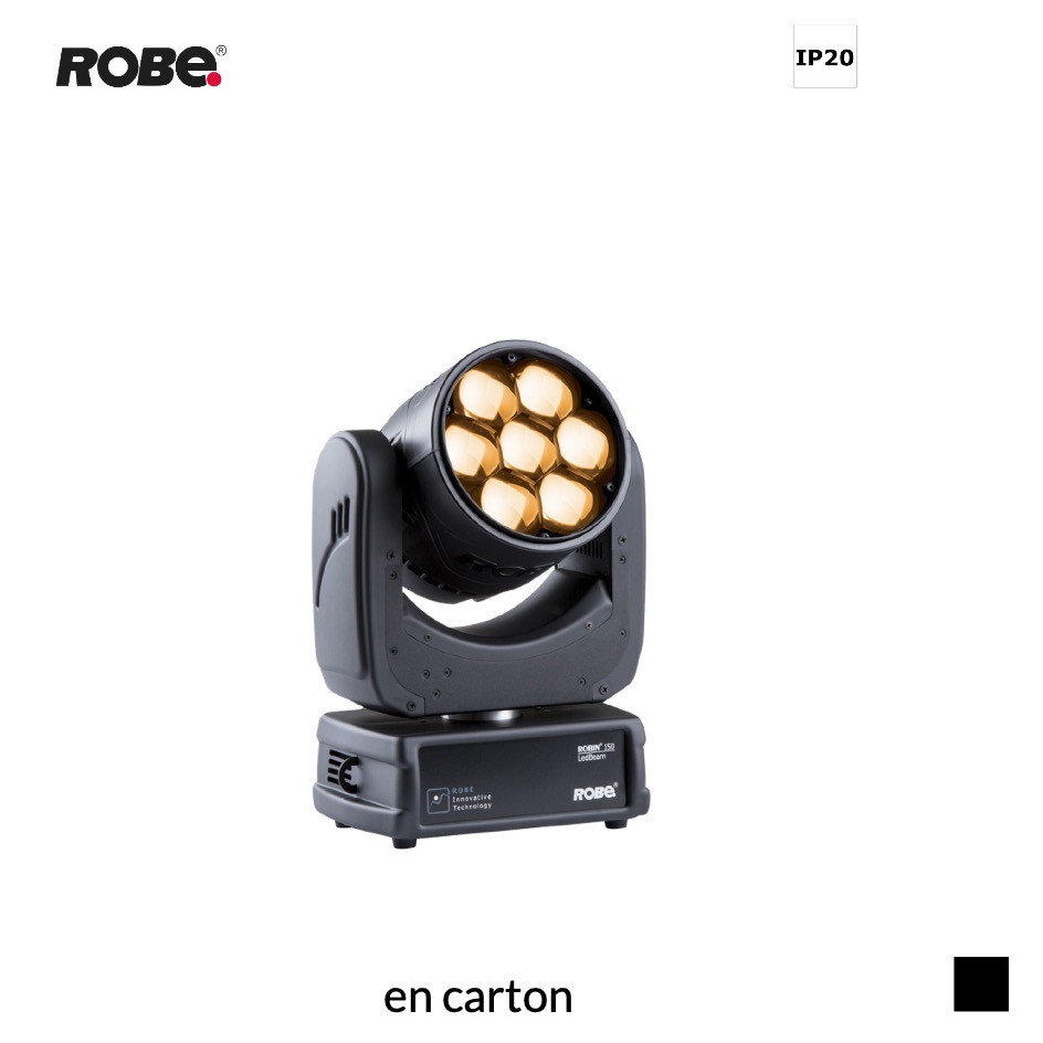 Robe Robin LEDBeam 150 FWQ, RGBA, 2700K-8000K en carton, noir