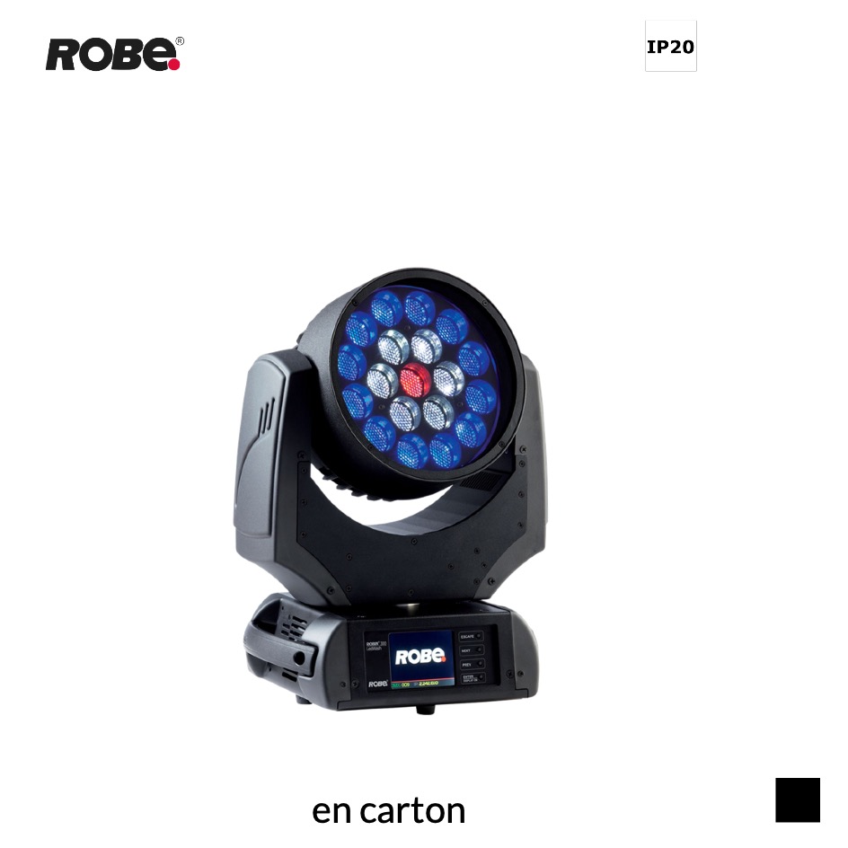 Robe Robin LEDWash 300X, RGBW en carton, noir