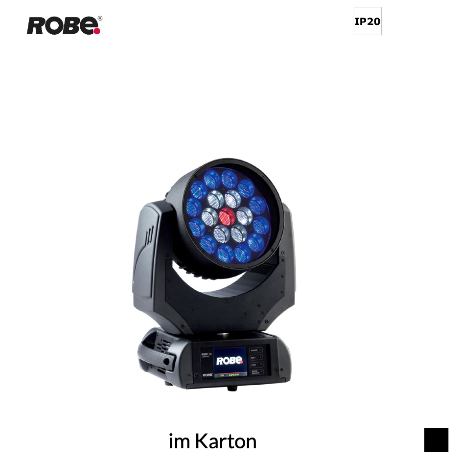 Robe Robin LEDWash 300X CRMX™, RGBW im Karton, schwarz