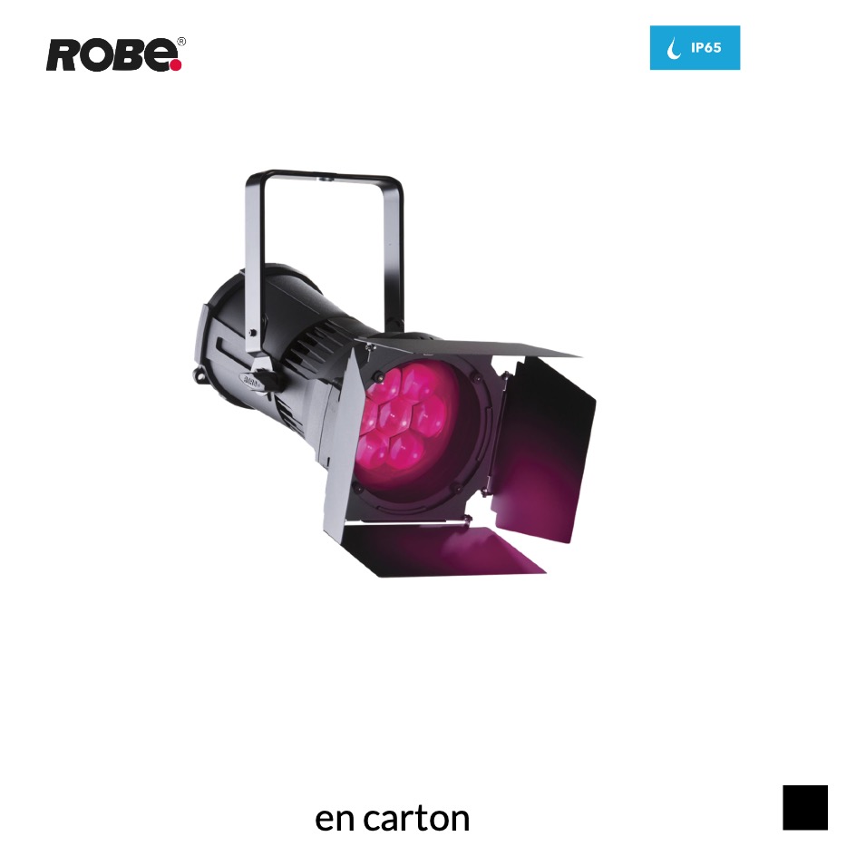 Robe Robin iParFect 150 FWQ CRMX™, RGBA, 2700K-8000K en carton, noir