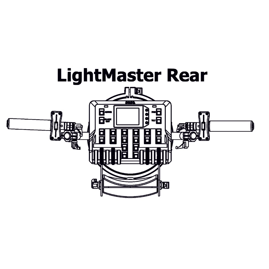 Robe Robin BMFL LightMaster REAR Kit Set in cardboard box, black - Image 2