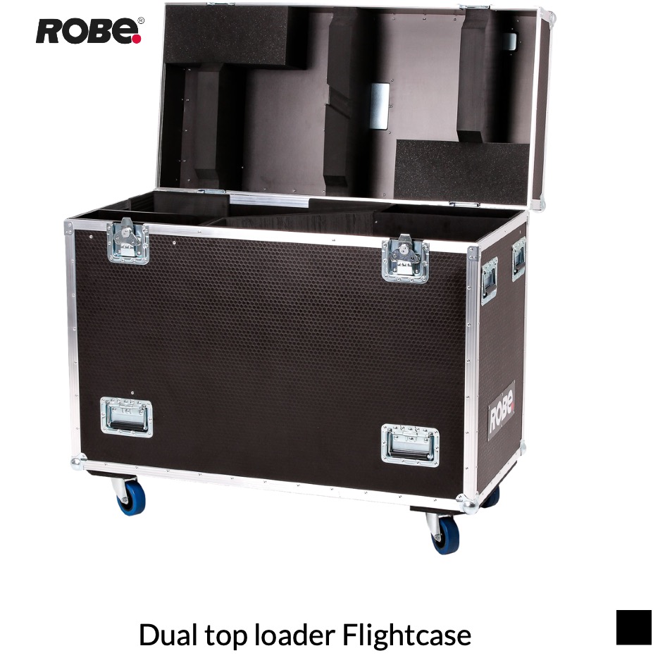 Robe PATT 2013 Dual top loader Flightcase, black
