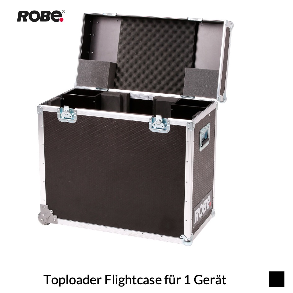 Robe PATT 2013 Toploader Flightcase für 1 Gerät, schwarz