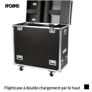 Robe pixelPATT Flightcase à double chargement par le haut, noir