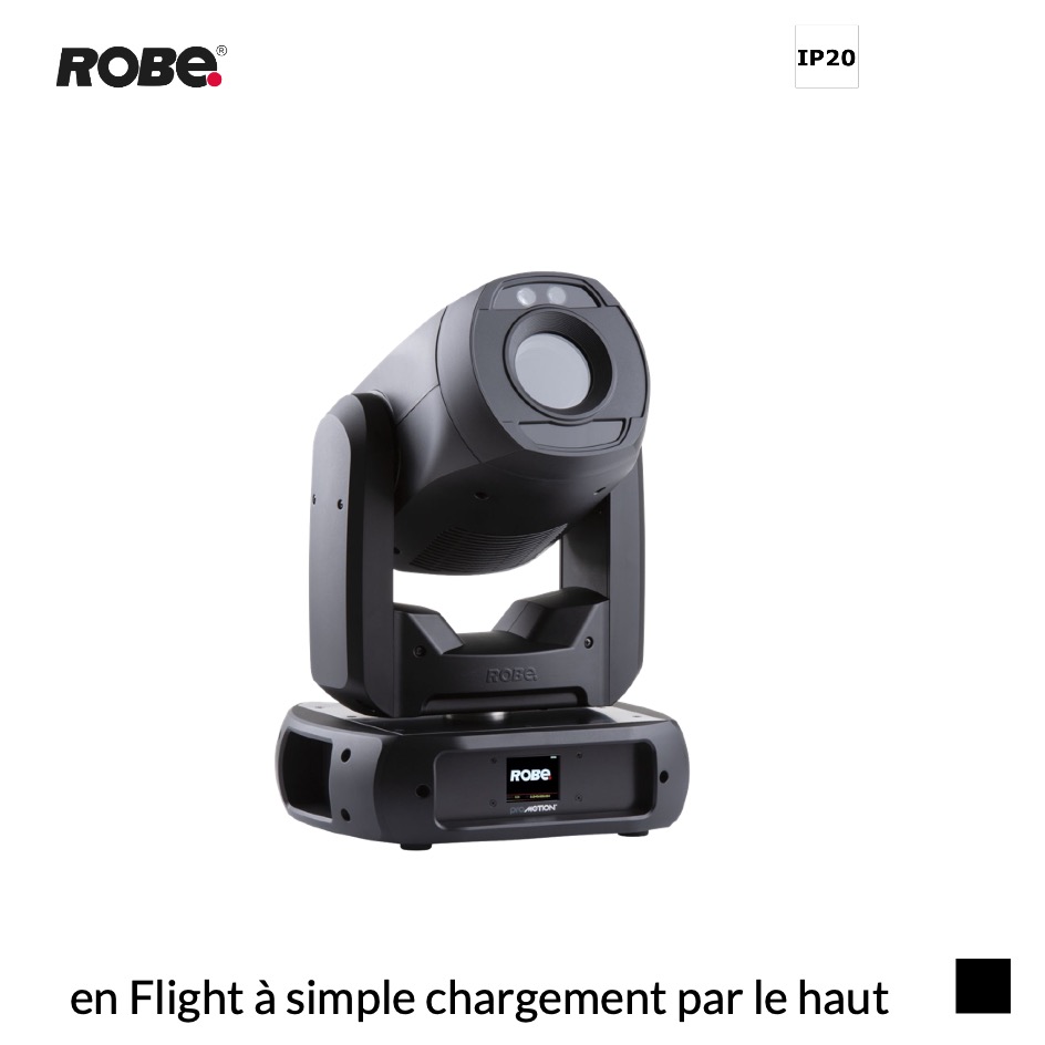 Robe Robin ProMotion CRMX™, RGB, 3200K-9500K en Flight à simple chargement par le haut, noir