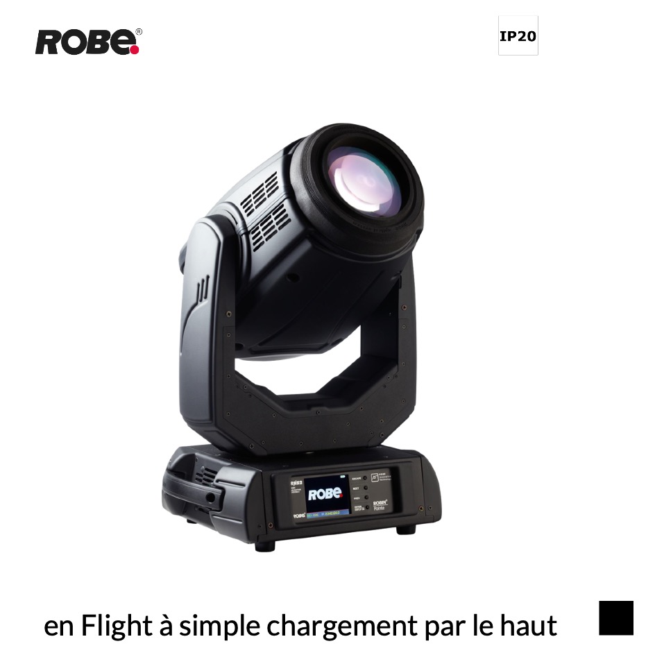 Robe Robin Pointe, 7000K en Flight à simple chargement par le haut, noir