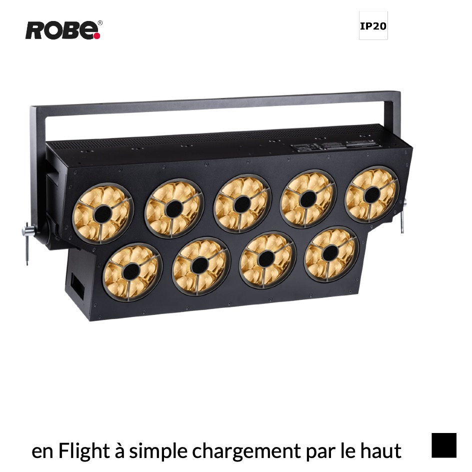 Robe SVOPATT avec Driver, RGBW+StrobeLED, 1700K-20000K en Flight à simple chargement par le haut, noir