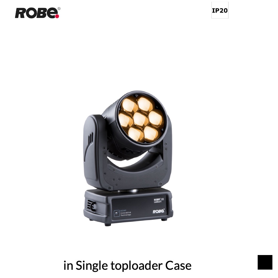 Robe Robin LEDBeam 150 FWQ, RGBW, 2700K-8000K in Single toploader Case, black