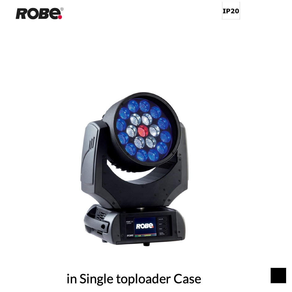 Robe Robin LEDWash 300X CRMX™, RGBW in Single toploader Case, black