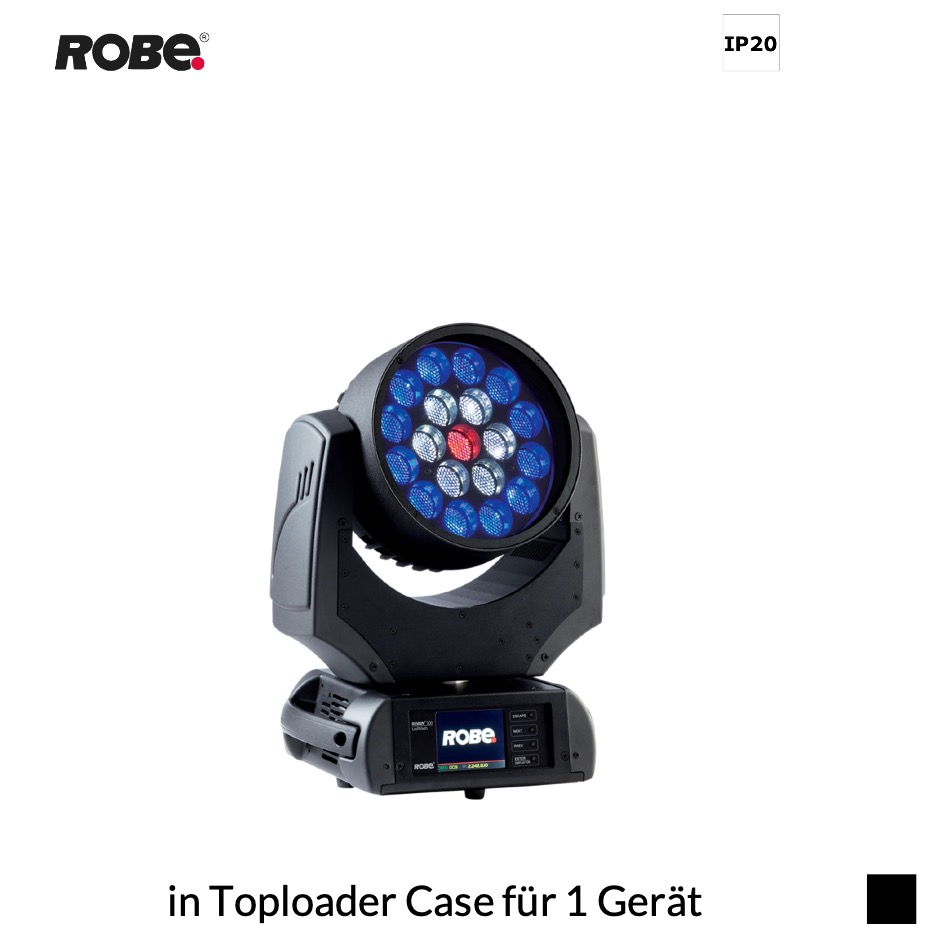 Robe Robin LEDWash 300X CRMX™, RGBW in Toploader Case für 1 Gerät, schwarz