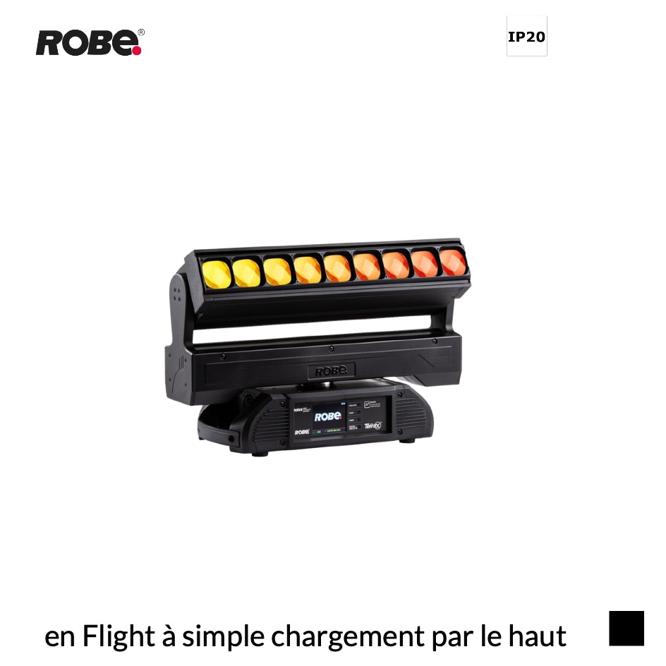 Robe Robin TetraX EP, RGBW, 2700K-8000K en Flight à simple chargement par le haut, noir
