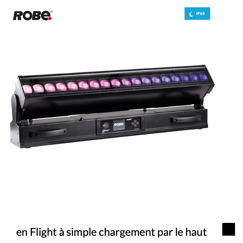Robe Robin iTetra2 CRMX™ EP, RGBW, 2700K-8000K en Flight à simple chargement par le haut, noir