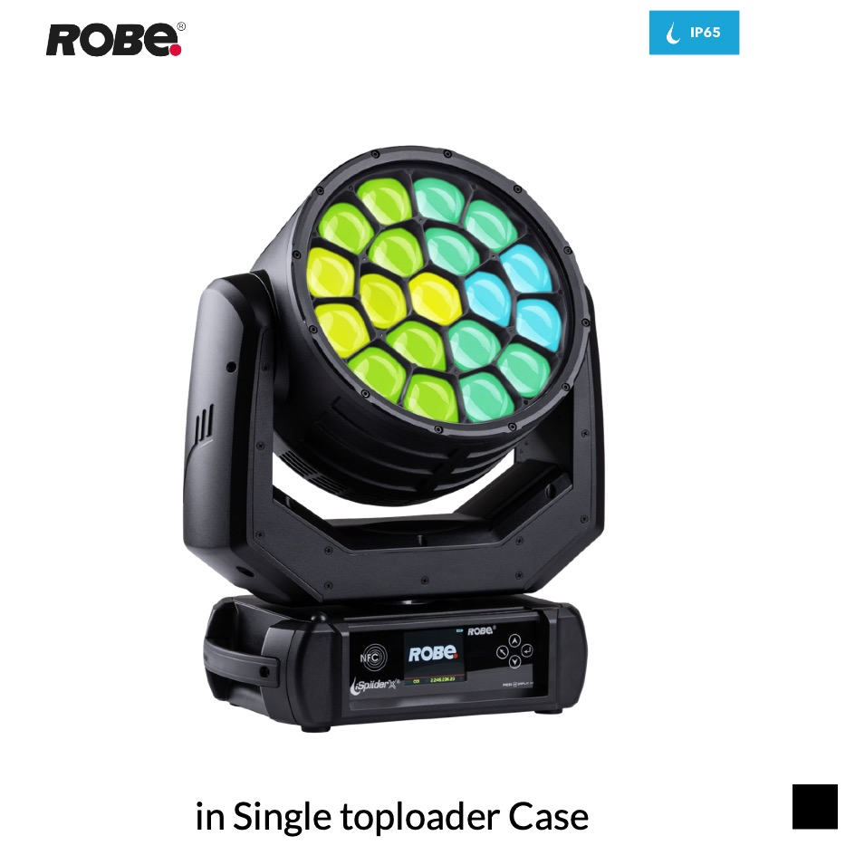 Robe Robin iSpiiderX CRMX™ EP in Single toploader Case, black