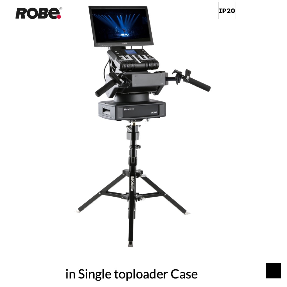 Robe RoboSpot BaseStation SET, incl. Tripod, Adaptor, Spigot and MotionCamera in Single toploader Case, black