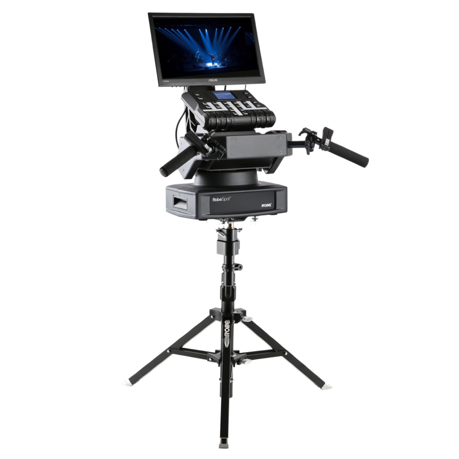 Robe RoboSpot BaseStation SET, incl. Tripod, Adaptor, Spigot and MotionCamera en Flight à simple chargement par le haut, noir – Image 2