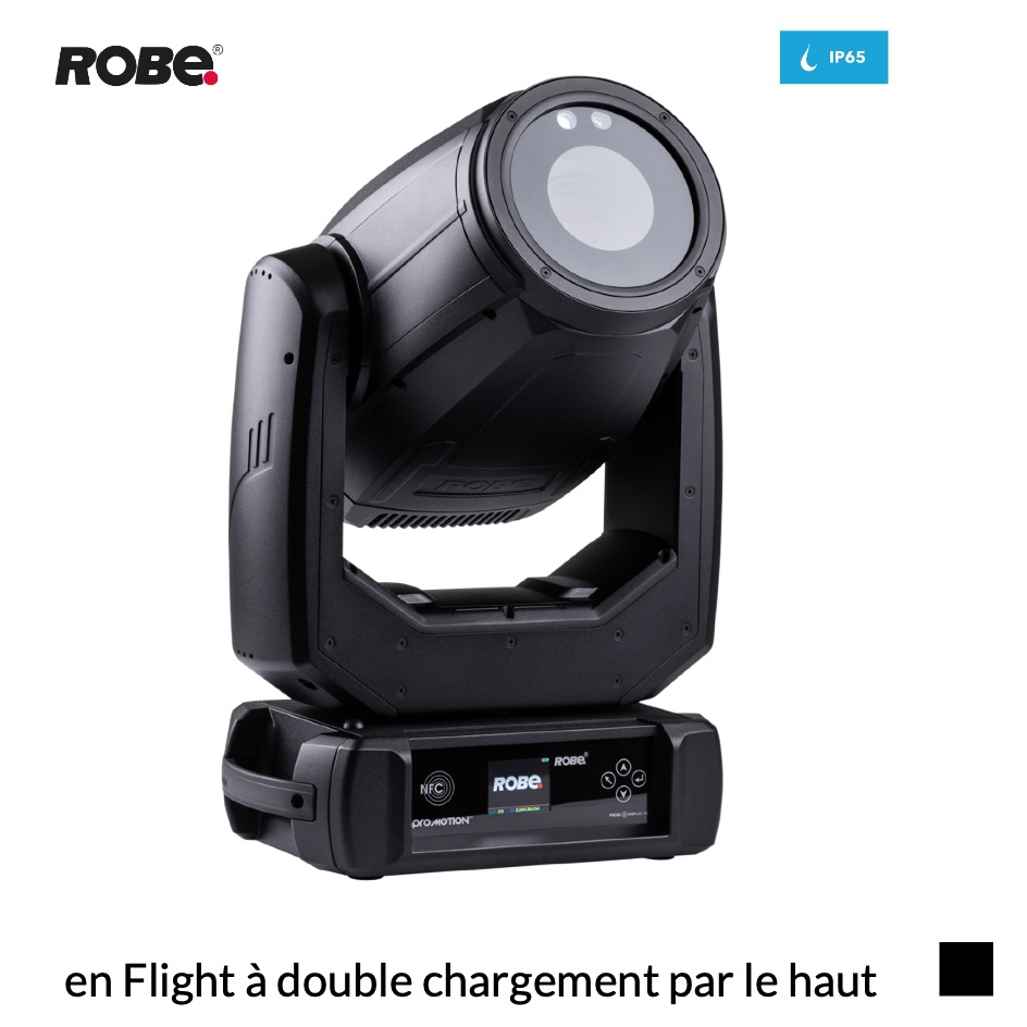 Robe Robin iProMotion CRMX™ EP Portrait 17°, RGB, 3200K-9500K en Flight à double chargement par le haut, noir
