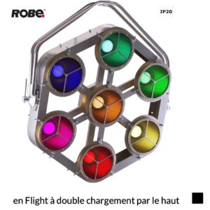 Robe pixelPATT, RGBW, 2700K-8000K en Flight à double chargement par le haut, noir